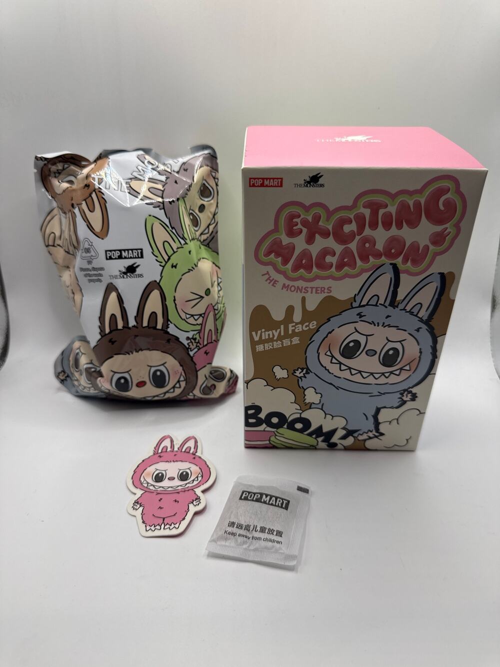 NEW Labubu Sealed Bag Exciting Macaron - Lychee Berry